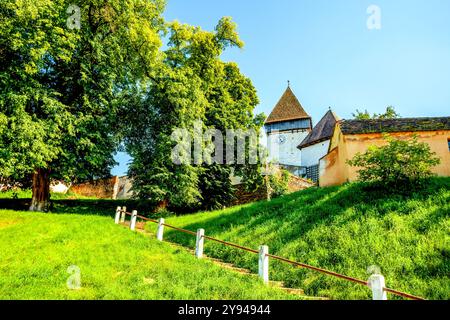 Agnetheln, Agnita, chiesa fortificata, Romania Foto Stock