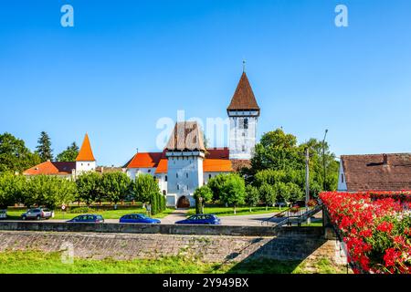 Agnetheln, Agnita, chiesa fortificata, Romania Foto Stock