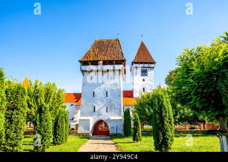 Agnetheln, Agnita, chiesa fortificata, Romania Foto Stock