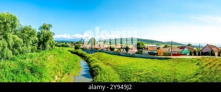 Agnetheln, Agnita, chiesa fortificata, Romania Foto Stock