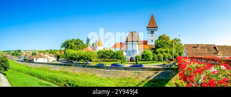 Agnetheln, Agnita, chiesa fortificata, Romania Foto Stock