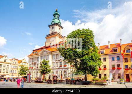 Città vecchia di Hirschberg, Polonia Foto Stock