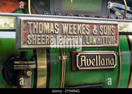 Motore di trazione Aveling & Porter "Avellana". Blackburn Heritage Weekend 2014. Foto Stock