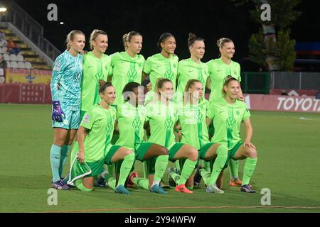 Roma, Italia. 8 ottobre 2024. Wolfsburg durante la UEFA Women's Champions League 2024/2025 gruppo A tra AS Roma e Wolfsburg allo stadio tre Fontane di Roma l'8 ottobre 2024. Sport - calcio. (Foto di Fabrizio Corradetti/LaPresse) credito: LaPresse/Alamy Live News Foto Stock