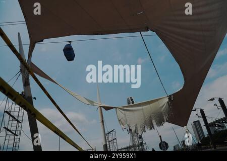 GYE OBRAS MAAC Guayaquil, martedì 8 ottobre 2024 il presidente Daniel Noboa non è andato al Museo di Antropologia e Arte Contemporanea, dove doveva visitare e verificare i progressi e il miglioramento delle infrastrutture, invece il Ministro della Cultura Romina Munoz e il Governatore Vicente Auad, erano presenti foto CÃ sar Munoz API Guayaquil Guayaquil Ecuador ACE GYE OBRASMAAC efa9513375ex59327e117 Copyright xCÃ Foto Stock