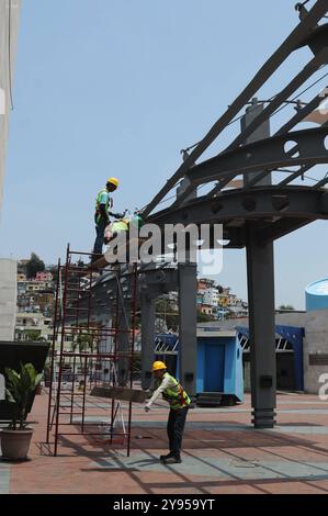 GYE OBRAS MAAC Guayaquil, martedì 8 ottobre 2024 il presidente Daniel Noboa non è andato al Museo di Antropologia e Arte Contemporanea, dove doveva visitare e verificare i progressi e il miglioramento delle infrastrutture, invece il Ministro della Cultura Romina Munoz e il Governatore Vicente Auad, erano presenti foto CÃ sar Munoz API Guayaquil Guayaquil Ecuador ACE GYE OBRASMAAC 38ba7420db628e603a Copyright xCÃ Foto Stock