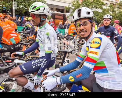 Italia, Legnano, Coppa Bernocchi 2024, Natnael Tesfatsion e Henok Mulubrhan Foto Stock