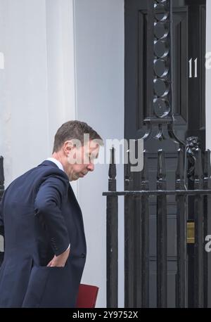 Spencer Livermore / Baron Livermore / Lord Livermore (Segretario finanziario al Tesoro) entrando in Downing Street 11, ottobre 2024 Foto Stock