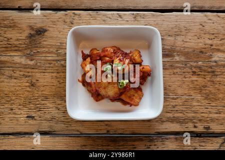 Kimchi verdure salate fermentate tradizionali coreane Foto Stock