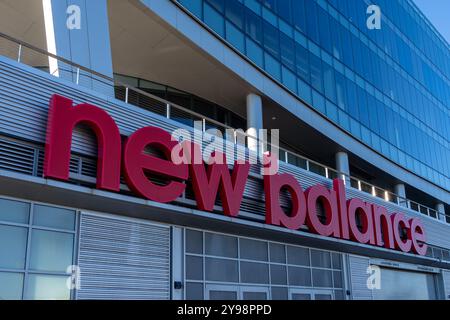 Sede centrale di New Balance (NB) a Boston, Massachusetts, USA Foto Stock