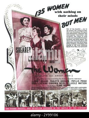 Poster del film le donne del 1939 - commedia-dramma diretto da George Cukor. Con norma Shearer, Joan Crawford, Rosalind Russell. MGM Foto Stock