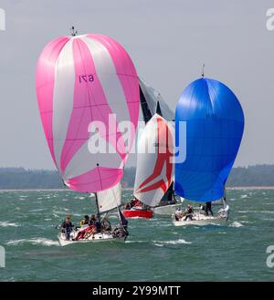 Contessa 32 Yachts Racing alla Cowes Week 2024 Foto Stock