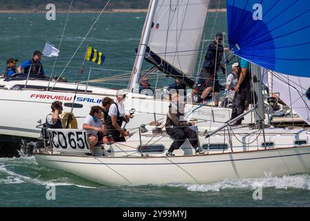 Contessa 32 Yachts Racing alla Cowes Week 2024 Foto Stock