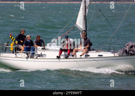 Contessa 32 Yachts Racing alla Cowes Week 2024 Foto Stock