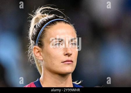 Manchester, Regno Unito. 09 ottobre 2024. Alexia Putellas di Barcellona Femení si schiera prima della partita di UEFA Women's Champions League - gruppo D - Manchester City vs Barcellona al Manchester City Academy Stadium, Manchester, Regno Unito, 9 ottobre 2024 (foto di Cody Froggatt/News Images) a Manchester, Regno Unito il 10/9/2024. (Foto di Cody Froggatt/News Images/Sipa USA) credito: SIPA USA/Alamy Live News Foto Stock