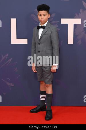 Londra, Regno Unito. 9 ottobre 2024. Elliott Heffernan in arrivo al BFI London Film Festival's Opening Night Gala of Blitz. Crediti: Doug Peters/EMPICS/Alamy Live News Foto Stock