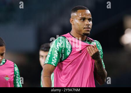 Natan durante la Liga EASPORTS partita tra squadre del Real Betis Balompie e RCD Mallorca all'Estadio Benito Villamarin (Maciej Rogowski) Foto Stock