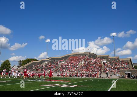 Hamilton, New York, Stati Uniti. 21 settembre 2024. Vista generale dell'Andy Kerr Stadium sabato 21 settembre 2024 durante la partita tra i Cornell Big Red e i Colgate Raiders a Hamilton, New York. Rich Barnes/CSM/Alamy Live News Foto Stock