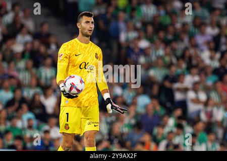 Siviglia, Spagna. 23 settembre 2024. Dominik Greif (RCD Mallorca) visto durante la partita LaLiga EASPORTS tra Real Betis Balompie e RCD Mallorca all'Estadio Benito Villamarin. Punteggio finale; Real Betis 1:2 Mallorca. Credito: SOPA Images Limited/Alamy Live News Foto Stock