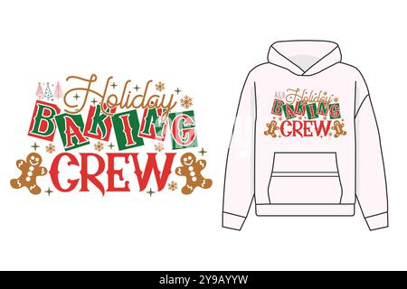 T-shirt vintage Christmas Sign Trading EPS Illustrazione Vettoriale