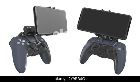 Controller di gioco per dispositivi mobili dotati di schermi avanzati per l'uso Foto Stock