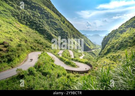 Passo Tham ma a ha Giang, Vietnam Foto Stock