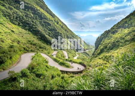 Passo Tham ma a ha Giang, Vietnam Foto Stock