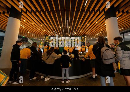 Adelaide, Australia. 10 ottobre 2024. Adelaide, Australia, 10 ottobre 2024: Una vista all'interno dello stadio durante la Coppa del mondo FIFA 2026 AFC Asian Qualifiers Round 3 game tra Australia e Cina PR all'Adelaide Oval di Adelaide, Australia. (NOE Llamas/SPP) credito: SPP Sport Press Photo. /Alamy Live News Foto Stock