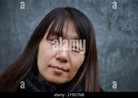 Lo scrittore sudcoreano Han Kang fotografò a Stoccolma, Svezia, il 25 gennaio 2017. Foto: Jessica Gow / TT / codice 10070 Foto Stock