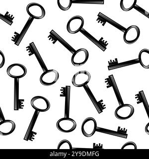 Icona della chiave vettoriale isolata su sfondo bianco. Icona chiave. Segnale di blocco o sblocco. Lucchetto. Simbolo di blocco. Sblocca. Icona password. Segnale di accesso. Illustrazione Vettoriale