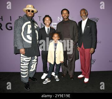 NY. 09 ottobre 2024. Titus Kaphar, Daniel Michael Barriere, Ian Foreman, Andre Holland, John Earl Jelks agli arrivi per ESIBIRE il PERDONO prima, MoMA Museum of Modern Art, New York, NY, 9 ottobre 2024. Crediti: Quoin Pics/Everett Collection/Alamy Live News Foto Stock