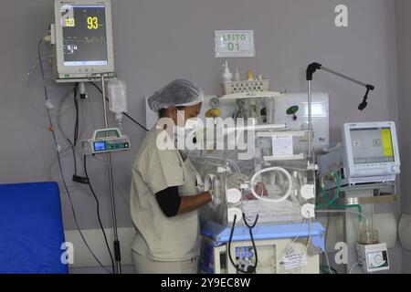 Ilheus, bahia, brasile - 24 maggio 2022: Vista di un ospedale pubblico nella città di Ilheus. Foto Stock