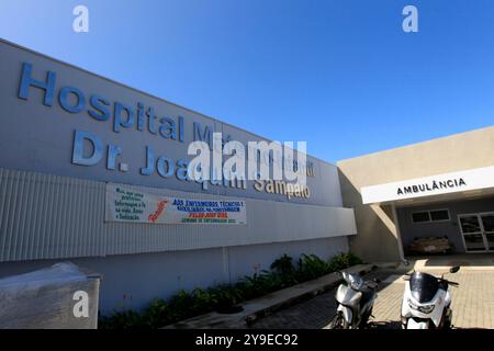 Ilheus, bahia, brasile - 24 maggio 2022: Vista di un ospedale pubblico nella città di Ilheus. Foto Stock