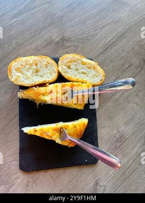 Pincho de tortilla. Spagna. Foto Stock
