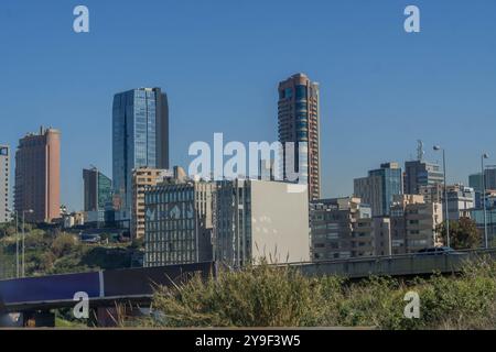 I grattacieli di Beirut, la capitale del Libano. Foto Stock