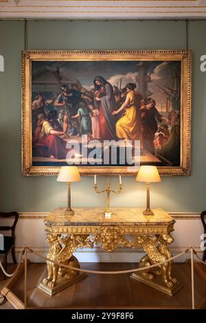 La sala da pranzo di Spencer House. Una casa storica a Londra appartenente alla famiglia Spencer. Foto Stock