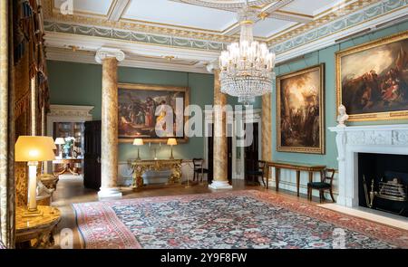 La sala da pranzo di Spencer House. Una casa storica a Londra appartenente alla famiglia Spencer. Foto Stock