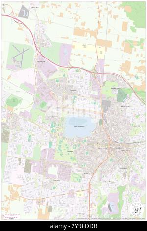 Wendouree, Ballarat, Australia, Victoria, s 37 32' 29'', N 143 49' 47'', MAP, Cartascapes Map pubblicata nel 2024. Esplora Cartascapes, una mappa che rivela i diversi paesaggi, culture ed ecosistemi della Terra. Viaggia attraverso il tempo e lo spazio, scoprendo l'interconnessione del passato, del presente e del futuro del nostro pianeta. Foto Stock