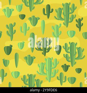Paesaggio ondulato del deserto vettoriale con dune in stile minimalista. Design piatto. Decorazioni boho per stampe, poster e interior design. Motivo senza cuciture Illustrazione Vettoriale