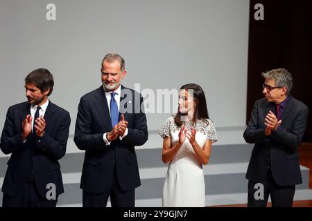 Madrid, Spagna. 10 ottobre 2024. Il re spagnolo Felipe vi e la regina Letizia partecipano ai premi della Cultura Nazionale 2022/20023 a Madrid giovedì 10 ottobre 2024. Crediti: CORDON PRESS/Alamy Live News Foto Stock