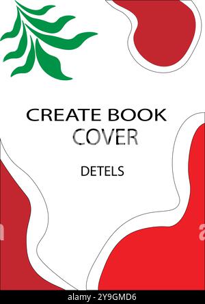 Design floreale Un classico elemento floreale bianco e nero caratterizzato da eleganti foglie curve e dettagli complessi Illustrazione Vettoriale