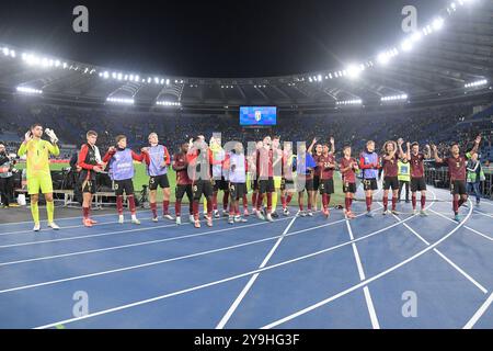 Roma, Italia. 10 ottobre 2024. Durante la partita di qualificazione al gruppo 2 della UEFA Nations League 2024/25 tra Italia e Belgio allo stadio Olimpico di Roma il 10 ottobre 2021. (Foto di Fabrizio Corradetti/LaPresse) credito: LaPresse/Alamy Live News Foto Stock