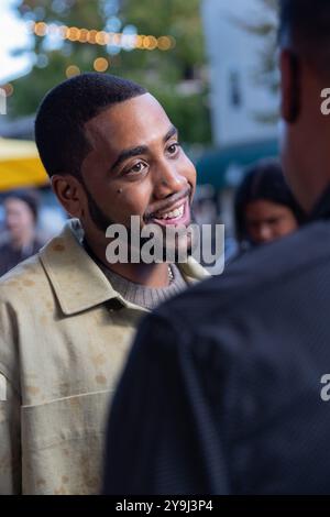 San Rafael, Stati Uniti. 09 ottobre 2024. Jharrel Jerome partecipa alla proiezione di "Unstoppable" durante il 47th Mill Valley Film Festival allo Smith Rafael Film Center il 9 ottobre 2024 a San Rafael, California. / Sipa USA Credit: SIPA USA / Alamy Live News Foto Stock