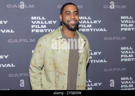 San Rafael, Stati Uniti. 09 ottobre 2024. Jharrel Jerome partecipa alla proiezione di "Unstoppable" durante il 47th Mill Valley Film Festival allo Smith Rafael Film Center il 9 ottobre 2024 a San Rafael, California. / Sipa USA Credit: SIPA USA / Alamy Live News Foto Stock