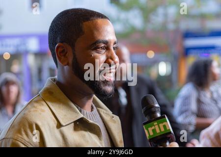 San Rafael, Stati Uniti. 09 ottobre 2024. Jharrel Jerome partecipa alla proiezione di "Unstoppable" durante il 47th Mill Valley Film Festival allo Smith Rafael Film Center il 9 ottobre 2024 a San Rafael, California. / Sipa USA Credit: SIPA USA / Alamy Live News Foto Stock