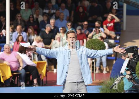 Stefan Mayer (presentatore) nel programma TV ARD Foto Stock