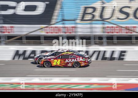 William Byron si aggiudica la posizione per il Cook Out 400 a Martinsville, Virginia, USA, Nord America Foto Stock