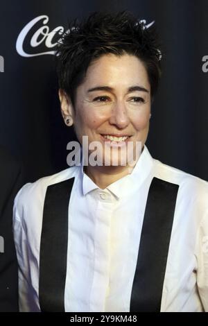 Media Woman 2023: Dunja Hayali alla presentazione del radio Regenbogen Award 2024 all'Europapark Rust Foto Stock