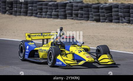 PIETRO FITTIPALDI (30) di Miami, Florida, pratica per il Firestone Grand Prix di Monterey al WeatherTech Raceway Laguna Seca di Salinas, CALIFORNIA Foto Stock