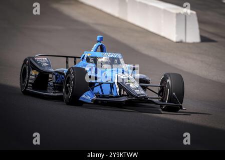 ED CARPENTER (20) di Indianapolis, Indiana, entra nella curva 1 durante una prova per la 108a corsa della 500 miglia di Indianapolis all'Indianapolis Motor Foto Stock